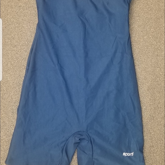 Chlorine Resistant Scoop Back Unitard One Piece Swimsuit, color : navy - Picture 6 of 13